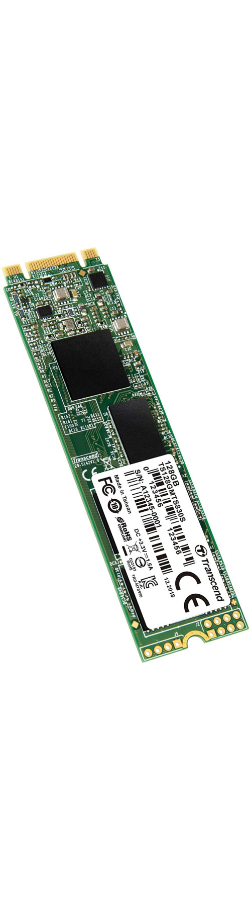 SSD накопитель Transcend M.2 SATA 128GB MTS830S(TS128GMTS830S) 
