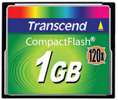 Карта памяти Transcend 1GB Compact Flash 120x (TS1GCF120)