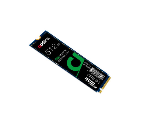 AddLink S68 512GB M.2 2280 NVMe PCIe GEN3x4 3D TLC DRAM-less SSD (ad512GBS68M2P)