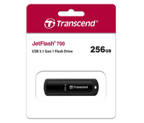 Накопитель USB 3.1 Transcend 256GB JetFlash 700 (TS256GJF700)