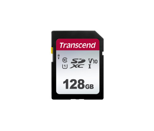 арта памяти Transcend 128GB SDXC I, C10, U3, V30 Card, TLC (TS128GSDC300S)