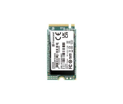 SSD накопитель Transcend MTE400S M.2-2242 PCIe 3D TLC DRAM-less 256GB (TS256GMTE400S)
