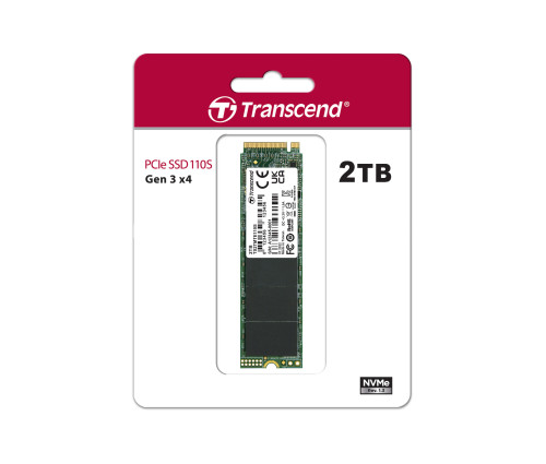 SSD накопитель TRANSCEND 2TB M.2 PCle 3.0 4x2280 (TS2TMTE110S)