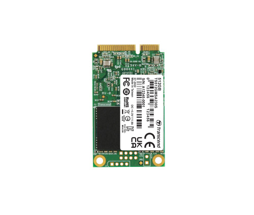 SSD накопитель Transcend MSA230S mSATA SSD, SATA3, 3D 512GB (TS512GMSA230S)
