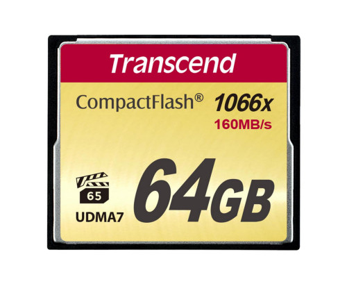 Карта памяти Transcend CompactFlash 1000x 64GB (TS64GCF1000)