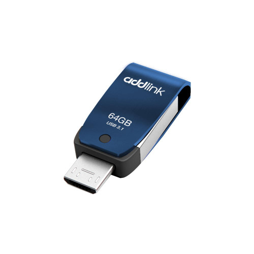 USB-флешка AddLink T55 64GB OTG 2in1 (Micro USB+USB3.1) Blue