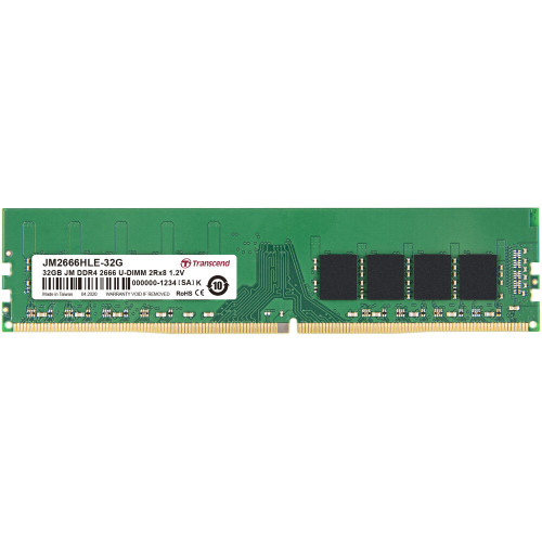 Память Transcend JetRam DIMM DDR4-2666 32GB PC4-21300 (JM2666HLE-32G) 