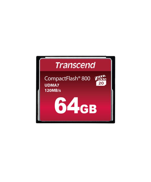 Карта памяти Transcend CompactFlash 800x 64GB (TS64GCF800)
