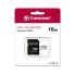 Карта памяти Transcend microSDHC 16GB UHS-I U1 C10 A1 (TS16GUSD300S-A) с SD-адаптером